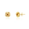 The Lovery Fine Jewelry Polished Rope Knot Stud Earrings In Gold