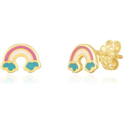 The Lovery Fine Jewelry Rainbow Enamel Stud Earrings