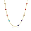 The Lovery Fine Jewelry Rainbow Gemstone Bead Chain Necklace