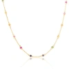 The Lovery Fine Jewelry Rainbow Gemstone Station Necklace