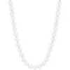 The Lovery Fine Jewelry Rose Quartz Knotted Bead Necklace In Pink