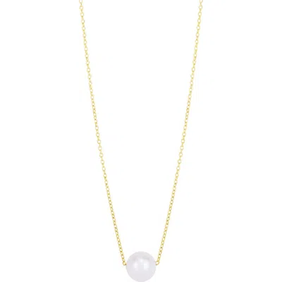 The Lovery Fine Jewelry Single Pearl Necklace In Gold