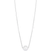 The Lovery Fine Jewelry Single Pearl Necklace In Silver