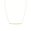 The Lovery Fine Jewelry Sparkle Cut Bar Necklace In Gold