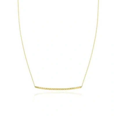 The Lovery Fine Jewelry Sparkle Cut Bar Necklace In Gold