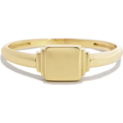The Lovery Fine Jewelry Square Signet Ring In Gold
