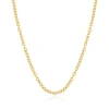 The Lovery Fine Jewelry Textured Link Chain Necklace In Gold