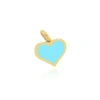 The Lovery Fine Jewelry Turquoise Heart Charm In Gold