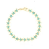 The Lovery Fine Jewelry Turquoise Star Bracelet In Blue