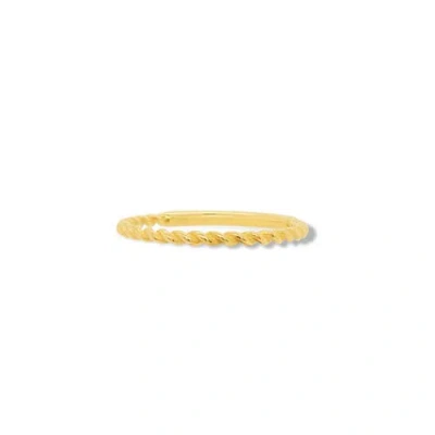 The Lovery Fine Jewelry Twisted Gold Band