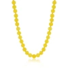 The Lovery Fine Jewelry Yellow Onyx Knotted Bead Necklace