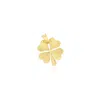 The Lovery Fluted Gold Lucky Clover Charm