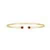 The Lovery Garnet Open Cuff Bangle In Multi