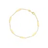 The Lovery Gold Bar Chain Bracelet In Multi