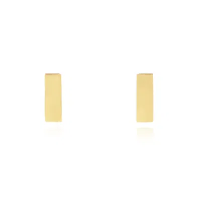 The Lovery Gold Bar Stud Earrings