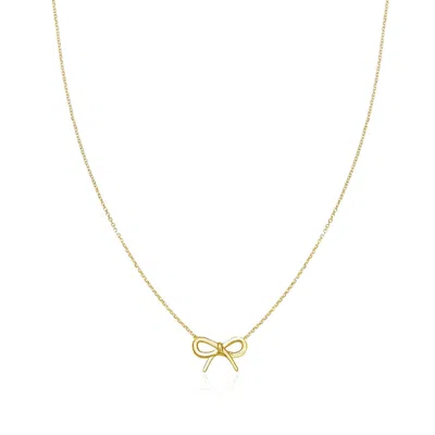 The Lovery Gold Bow Necklace