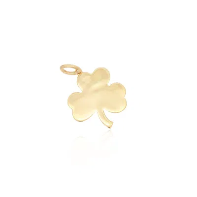 The Lovery Gold Clover Charm In Multi