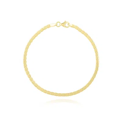 The Lovery Gold Cube Bracelet In Multi