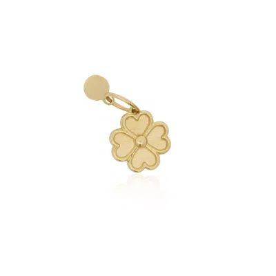 The Lovery Gold Four Leaf Clover Charm In Multi