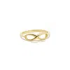 The Lovery Gold Infinity Ring In Pattern