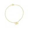 The Lovery Gold Interlocking Bracelet