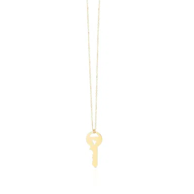 The Lovery Gold Key Heart Necklace In Multi