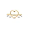 The Lovery Gold Open Heart Ring