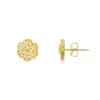The Lovery Gold Rose Stud Earrings