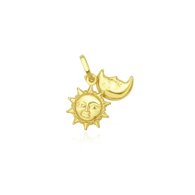 The Lovery Gold Sun And Moon Charm