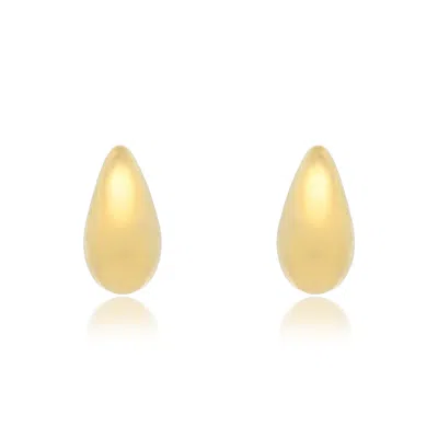 The Lovery Gold Teardrop Earrings In Multi