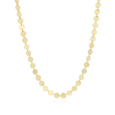 The Lovery Golden Disc Necklace In Multi
