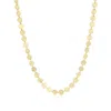The Lovery Golden Disc Necklace In Multi