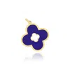 The Lovery Lapis Clover Cut Out Charm In Blue