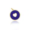 The Lovery Lapis Donut Heart Charm In Blue