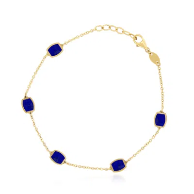 The Lovery Lapis Icon Bracelet In Blue