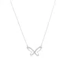 The Lovery Large Diamond Butterfly Cutout Necklace 14k White Gold