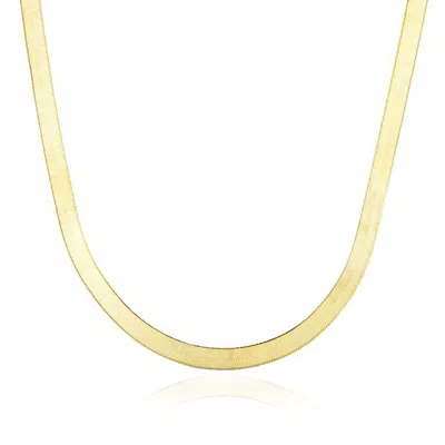 The Lovery Large Herringbone Necklace In Multi
