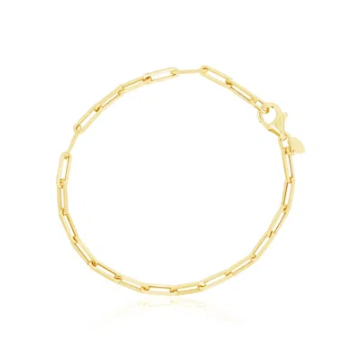 The Lovery Large Paperclip Bracelet In Gold