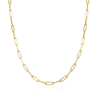 The Lovery Large Paperclip Link Chain Necklace In Gold