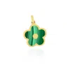 The Lovery Malachite Cherry Blossom Charm In Green