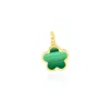 The Lovery Malachite Flower Charm In Multi