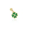 The Lovery Malachite Four Leaf Clover Charm In Multi