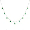 The Lovery Malachite Star Dangle Necklace In Multi