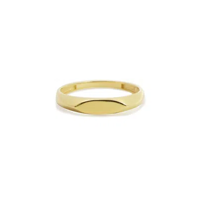 The Lovery Marquise Signet Ring In Multi