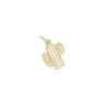 The Lovery Mini Gold Cactus Charm In Multi