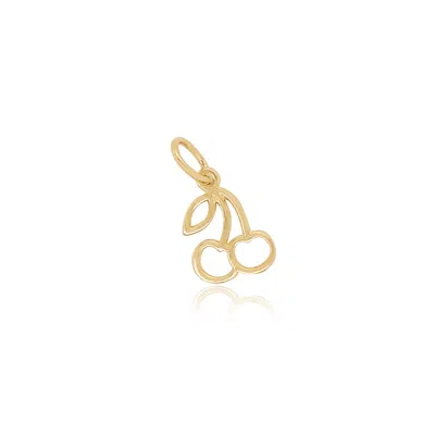 The Lovery Mini Gold Cherry Charm In Multi