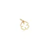 The Lovery Mini Gold Clover Charm In Multi