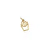The Lovery Mini Gold French Fries Charm In Multi