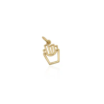 The Lovery Mini Gold French Fries Charm In Multi