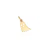 The Lovery Mini Gold Ghost Charm In Multi